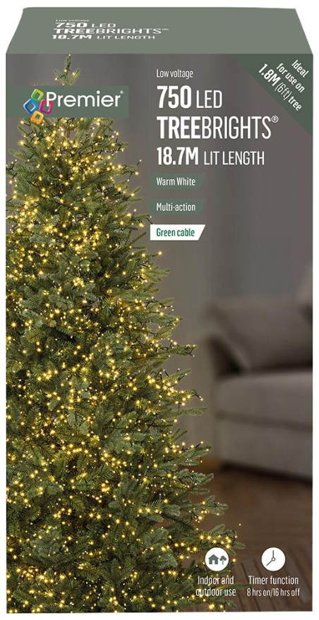 RARAION 750 LED Warm Witte Kerstboomverlichting met Timer