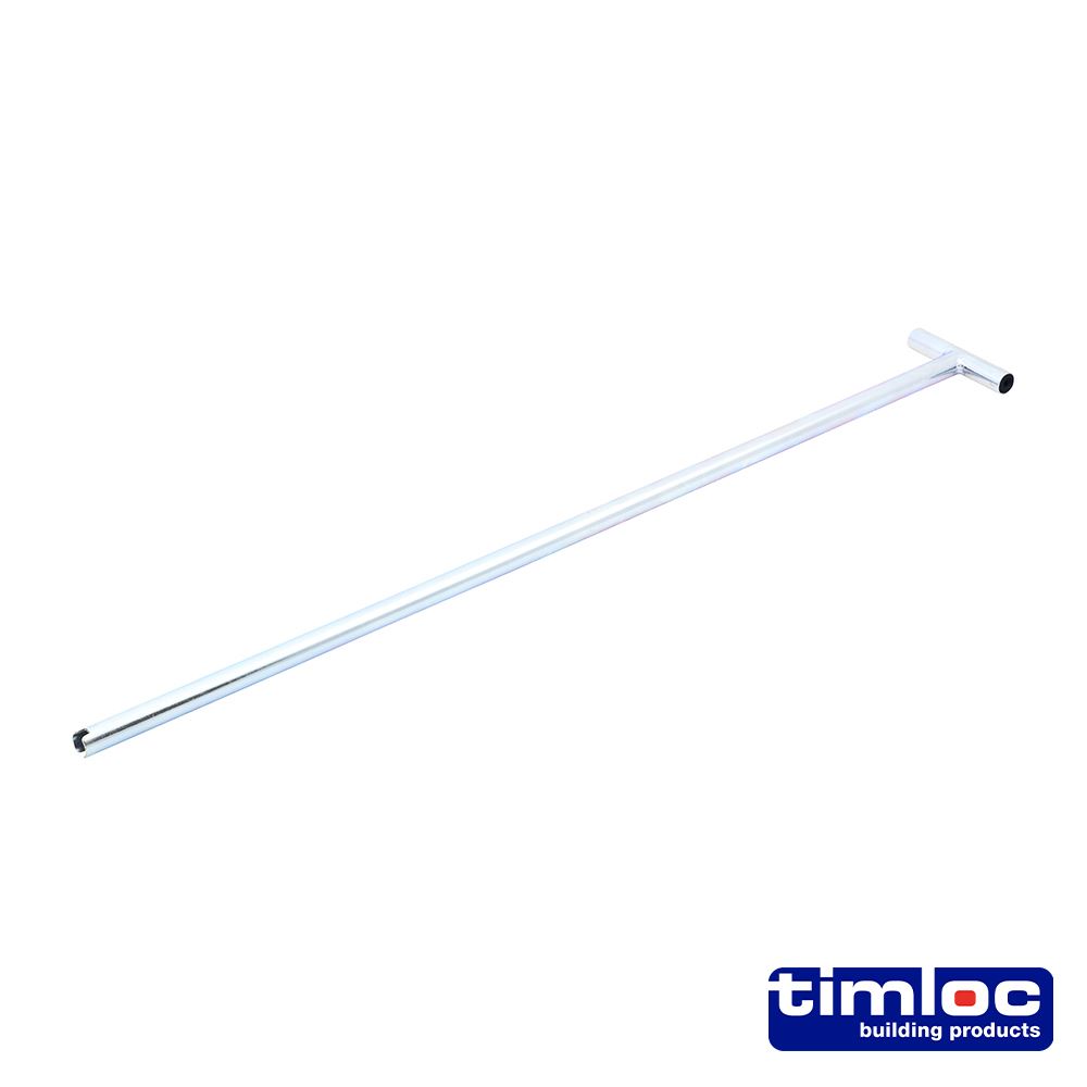 Timco Timloc Trapdeurbedieningsstang met sleuf, Gegalvaniseerd staal, 600mm