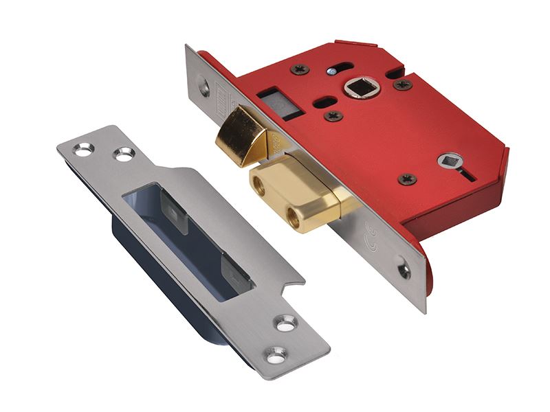 UNION StrongBOLT 22WCS Mortice Bathroom Lock, Stainless Steel, 68mm