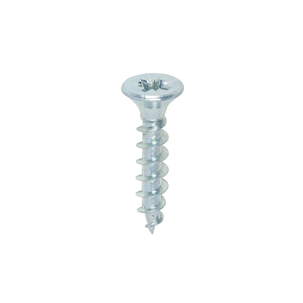 Timco Solo Chipboard & Woodscrews, PZ, Double Countersunk, Zinc, 5.0 x 25mm (Pk