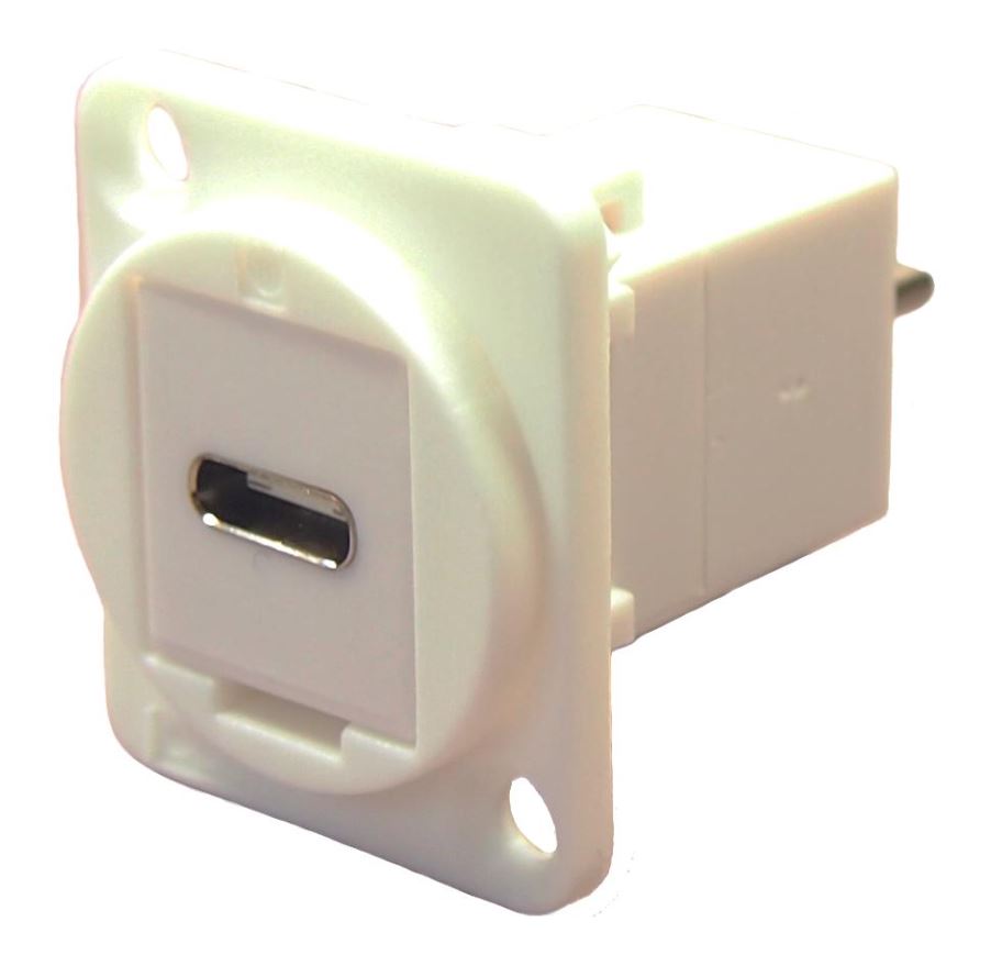 CLIFF - Aclaíodóir Pasbhála Sóc C USB go Pléid, Bán, Plaisteach