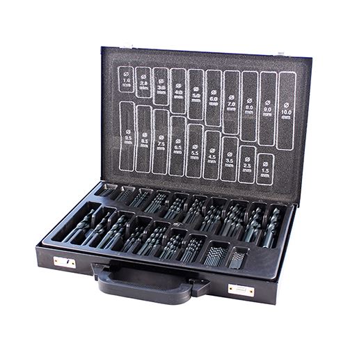 Timco Roll Forged Jobber Drill Set, HSS, 170-Piece