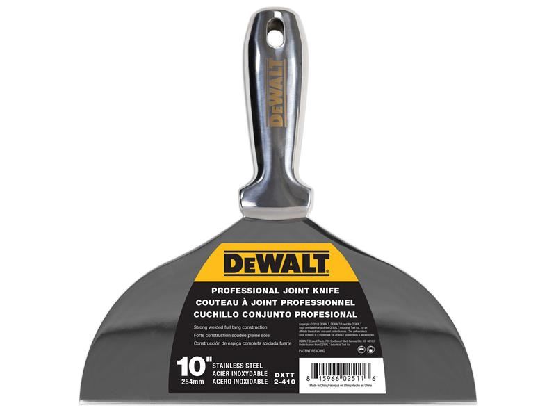 DEWALT Pisau Penyambung/Pengisi Drywall - Keluli Tahan Karat 250mm (10in)