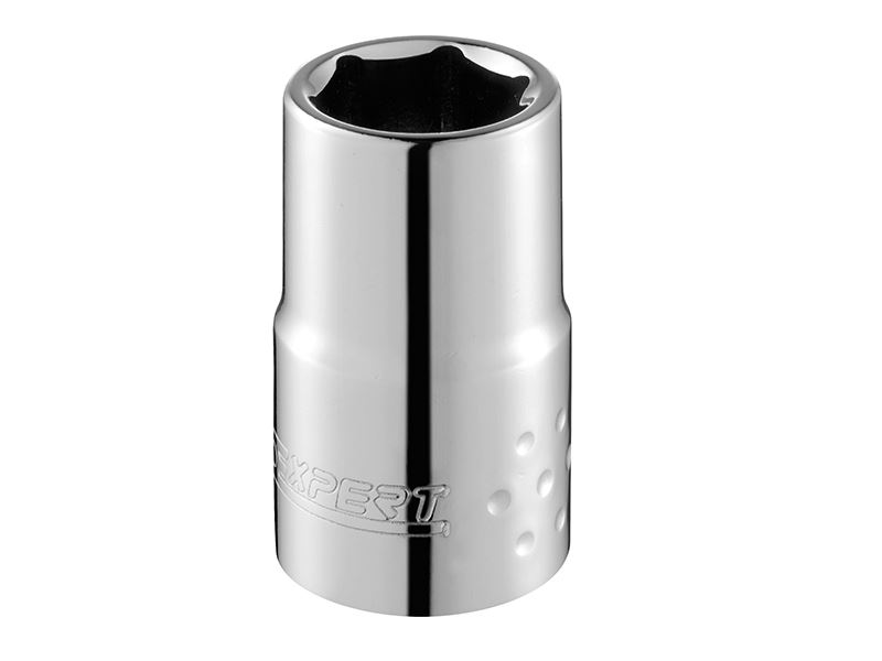 Expert 1/4in Drive Hexagon Socket, 6-Point, 12mm