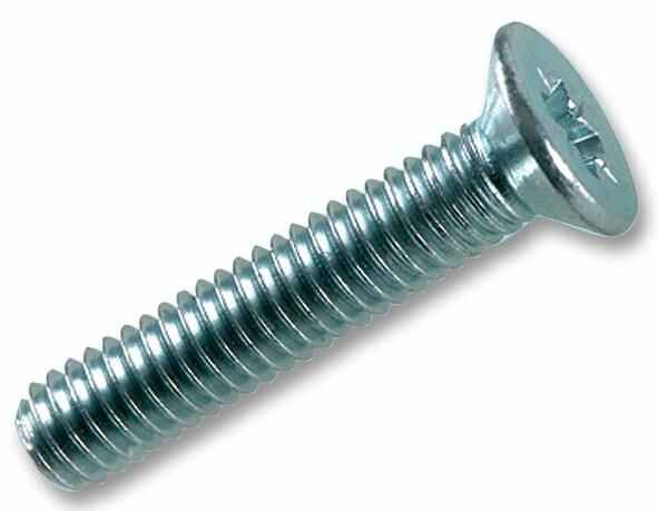 RARAION - Scriúanna Meaisín M4 x 20mm le Ceann Contráilte Pozidriv, Zadánaithe,