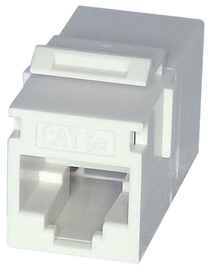 TUK Cat5e 非シールドキーストーンカプラー ホワイト