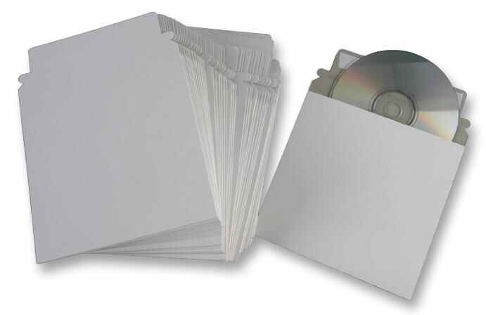 RARAION Buste Postali per CD/DVD con Chiusura a Strappo, Confezione da 50