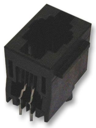 TE Connectivity RJ25 Jack Verticale, 6P6C, Cat3, Placcato Oro