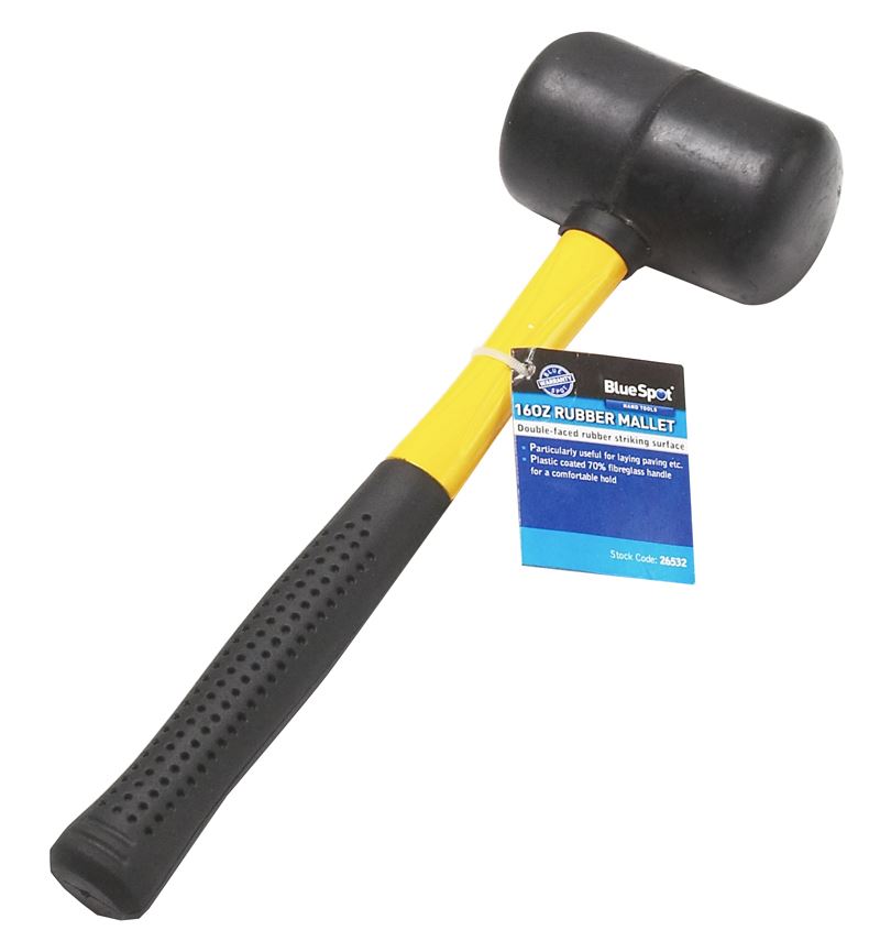 Blue Spot Tools Ελαστικό Σφυρί 16oz (450g) με Άξονα Fiberglass
