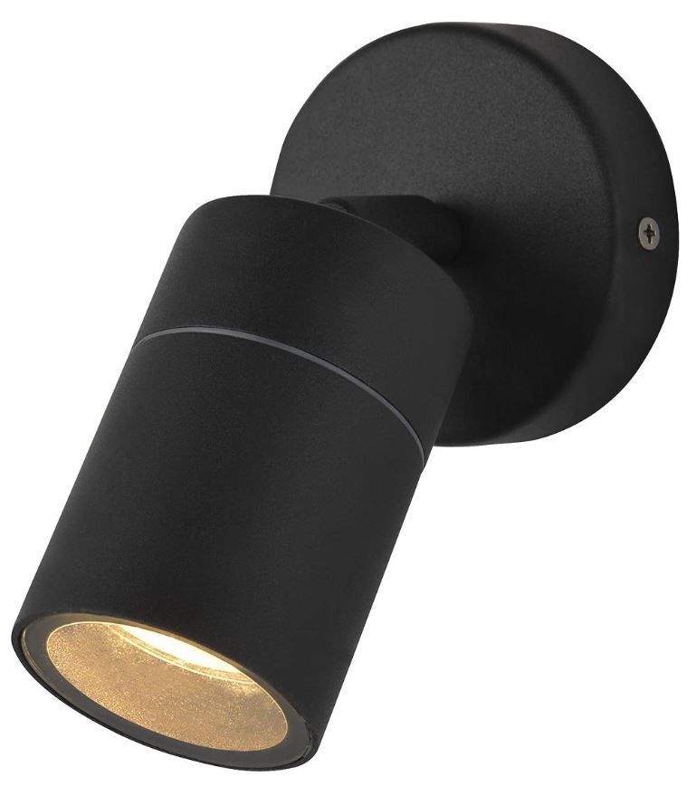 FORUM LIGHTING Leto 調整可能な屋外用壁照明 ブラック GU10