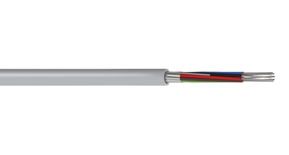 PRO POWER Cavo Dati Schermato 8-Core LSF, 24 AWG, 0.2mm², 100m, Grigio