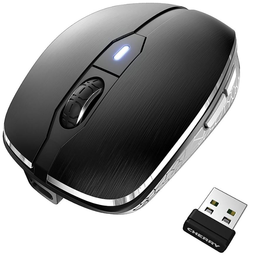 CHERRY MW 8C Luch Gan Sreang Casta, Bluetooth & 2.4GHz, Dubh