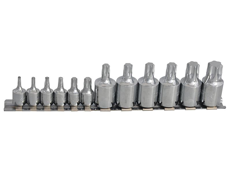 BlueSpot 12-Piece Mixed Drive TORX Socket Set