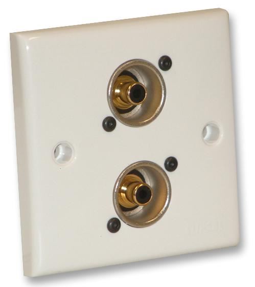 EAGLE Placa de Pared AV con 2 Conectores Phono NF2D-0 Hembra