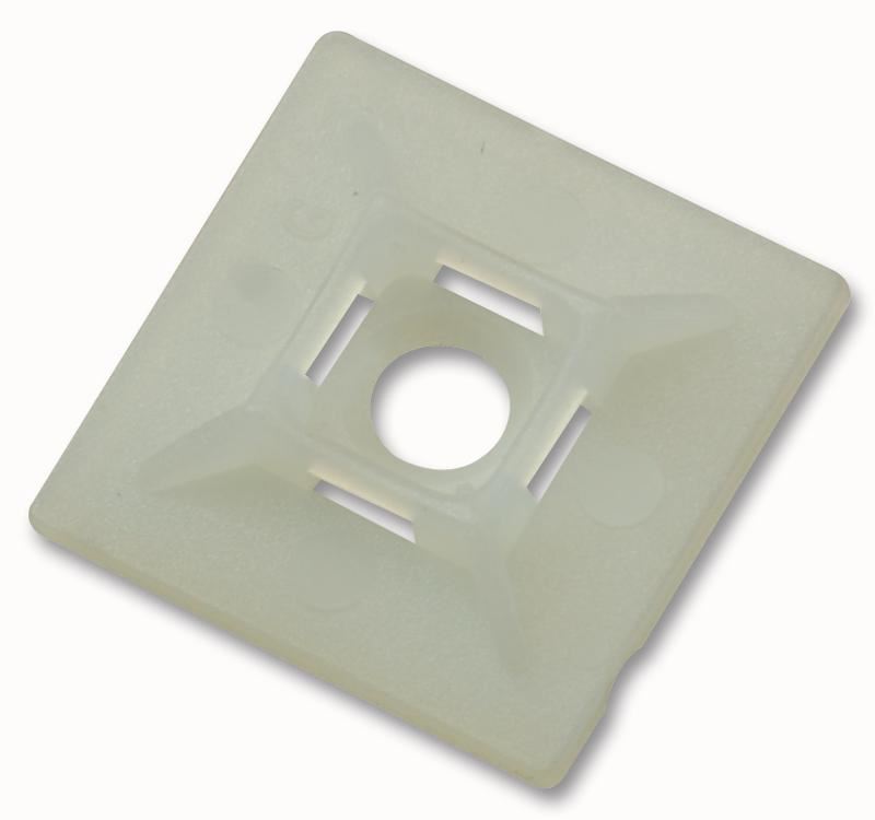 PARTEX Zelfklevende Nylon Kabelbindhouder, 25mm x 25mm, 100 stuks