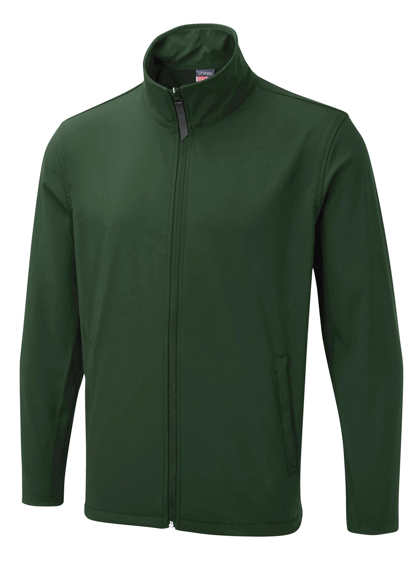 Uneek UX Printable Soft Shell Jacket, Bottle Green, 5XL