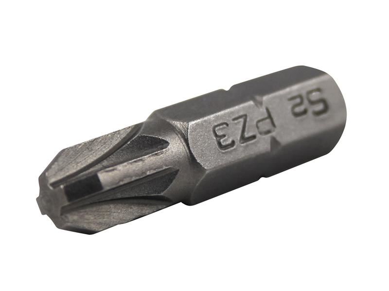 Faithfull S2 강철 PZ3 x 25mm 포지드라이버 비트 (3개입)
