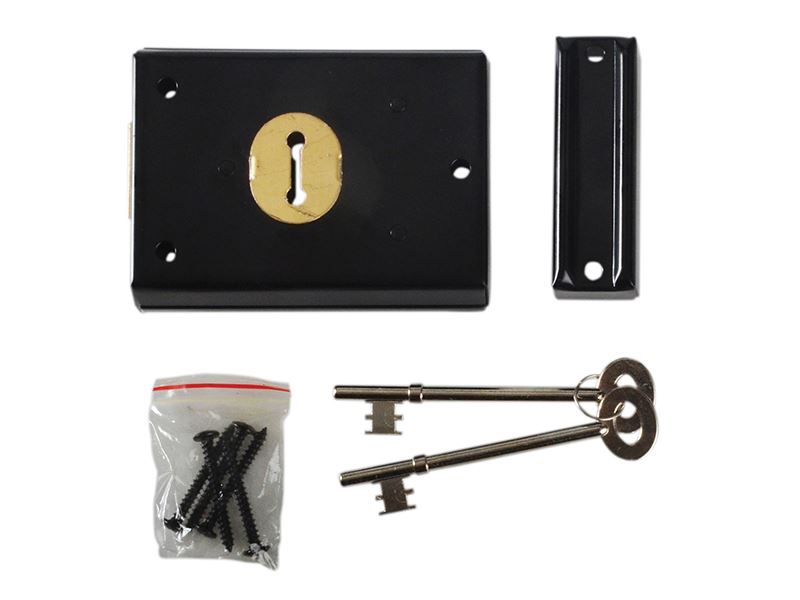 Yale P402 Rim Lock, Black Finish, 102 x 76mm