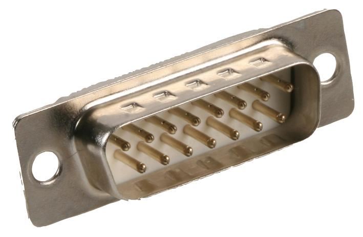 MULTICOMP PRO Conector PCB Macho D-Sub 15 Pinos, Contactos em Ouro