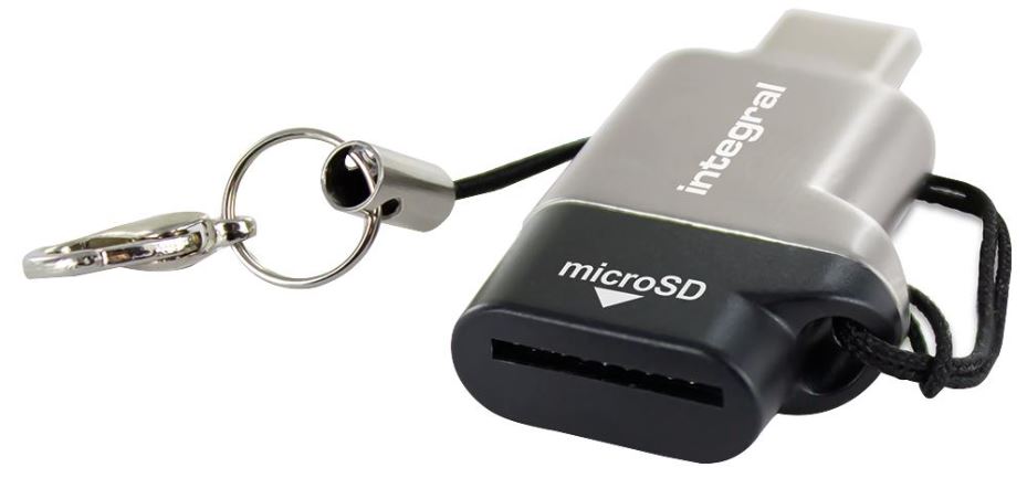 INTEGRAL USB-C MicroSD Card Reader - USB 3.1, Ultra-Portable
