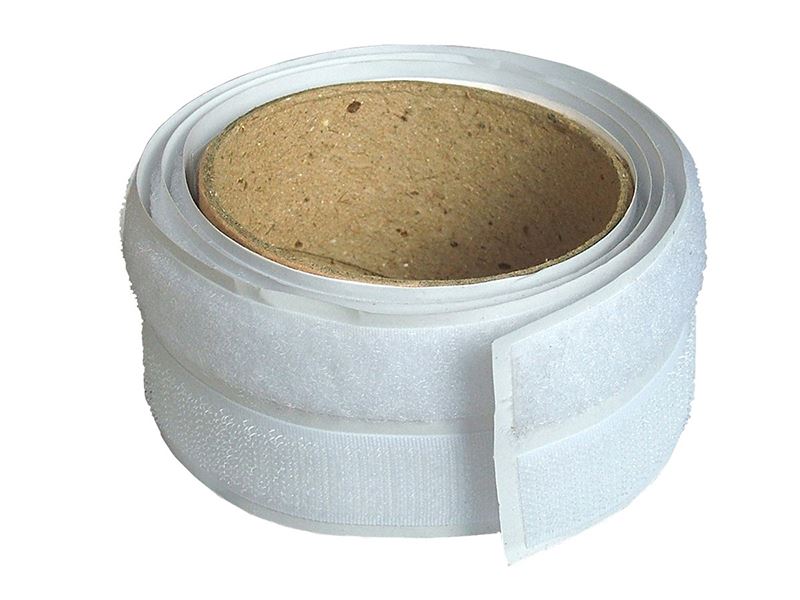 Faithfull - Klettband selbstklebend 20mm x 1m Weiß