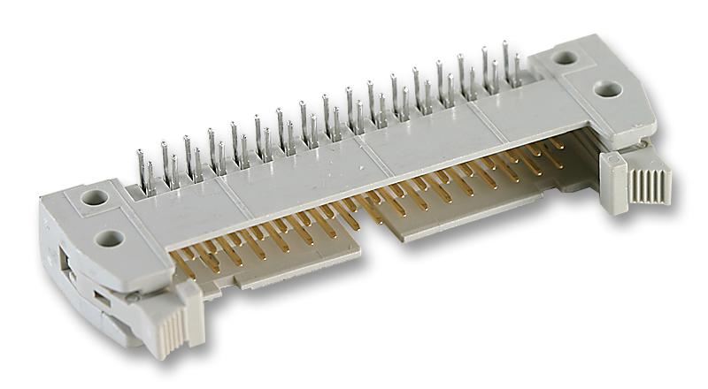 Connecteur d'angle droit HARTING, pas de 2,54 mm, 26 broches, avec capot