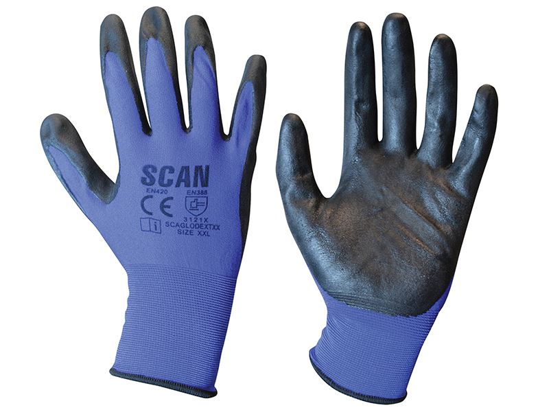Scan Max Dexterity Gants en Nitrile – XXL (Taille 11)