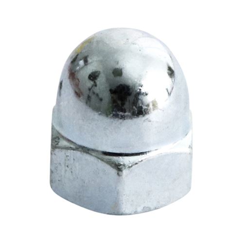 Timco Hex Dome Nuts, Zinc Plated, M8, 100-Pack