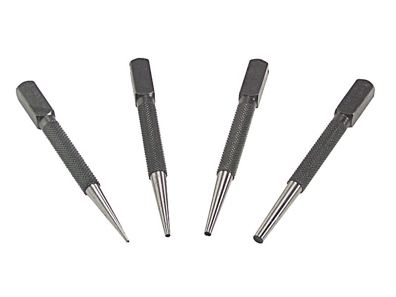 Priory 66SN4 4-Piece Nail Punch Set