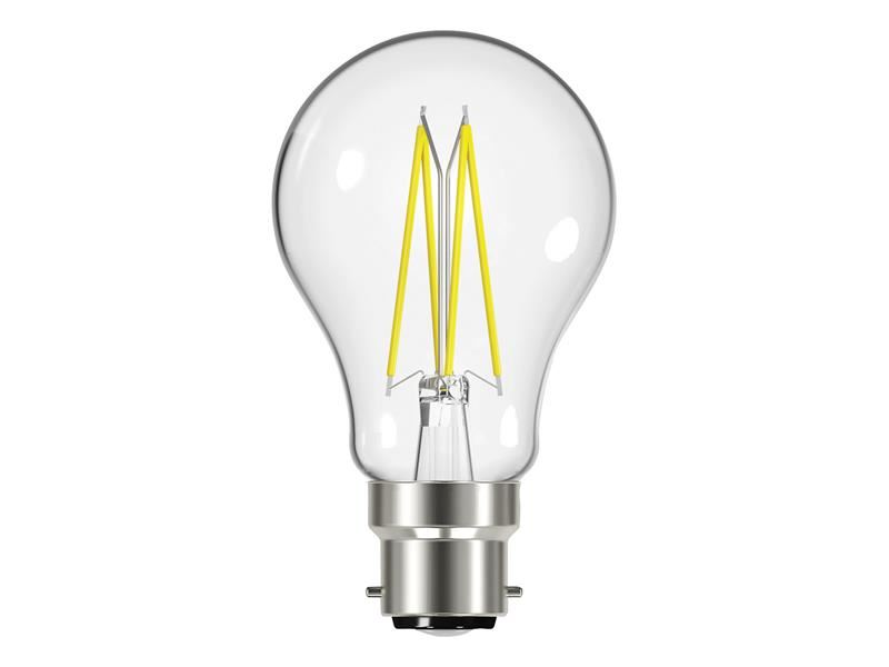 Energizer® LED BC B22 필라멘트 전구, 웜 화이트, 806 루멘, 6.7W