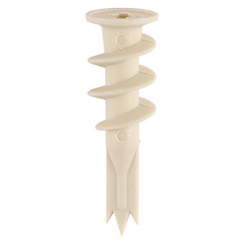 Timco Nylon Speed Plugs, White, 42mm (100 Pieces)