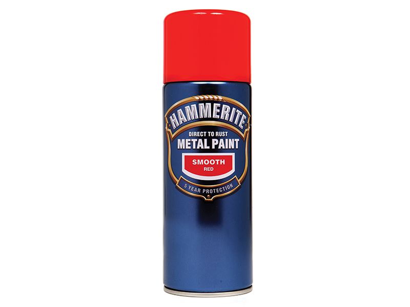 Hammerite Direct to Rust Metal Paint - Aerosol, Red, 400ml