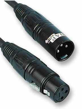 DAP AUDIO Ψηφιακό Καλώδιο XLR Male to Female, 6m, Μαύρο