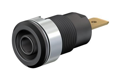 MC Multi Contact Shrouded Socket, 4mm, Black, 5 Pack