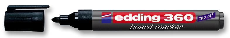 EDDING 360 Bullet Tip Whiteboard Marker Pen - Black