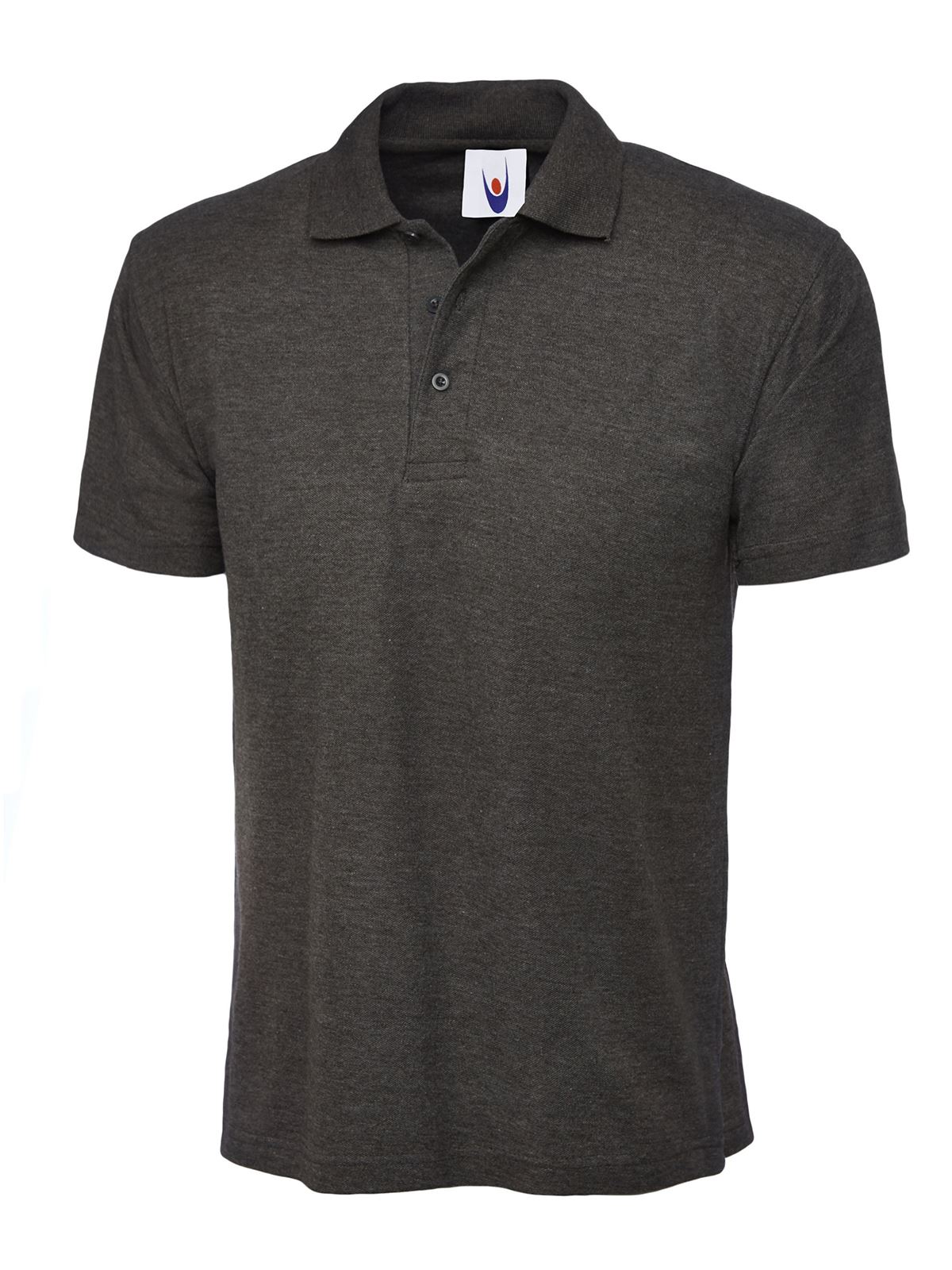 Uneek Unisex Active Polo Shirt, 50% Polyester 50% Cotton, Charcoal, XS