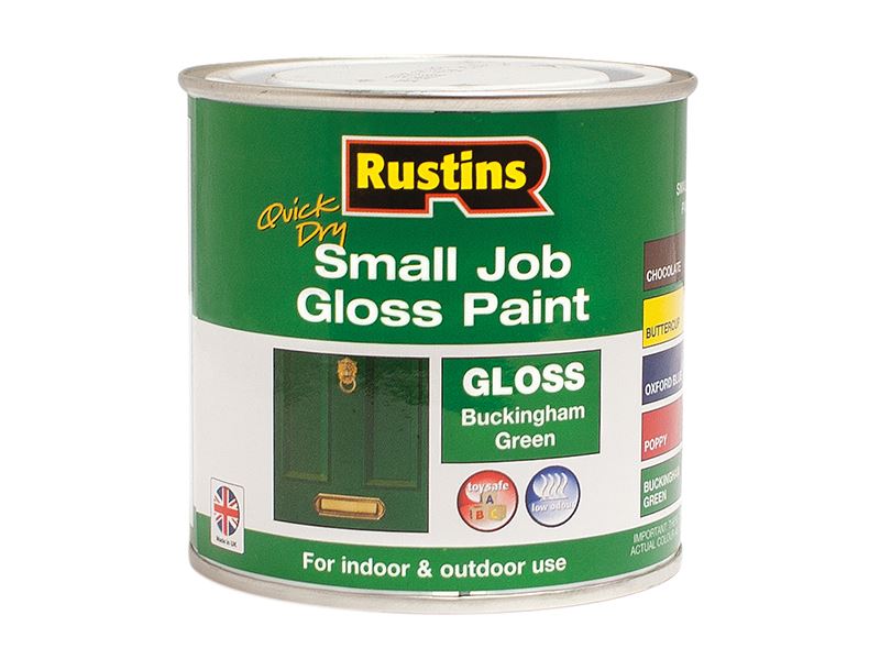 Rustins Vernice Gloss a Essiccazione Rapida - Verde Buckingham 250ml