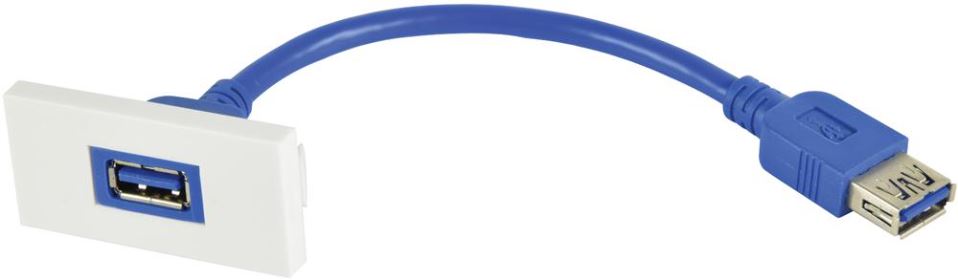 AV:LINK Socad USB 3.0 A do Pláta Balla, Dearadh Pígin 50×25mm