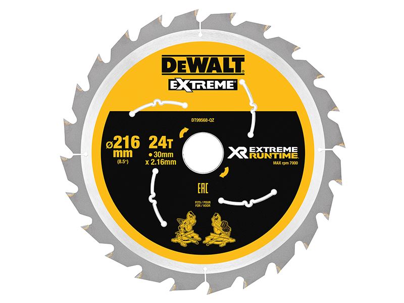 DeWalt XR FlexVolt Πριστήρι Δισκοπρίονος 216mm 24 δοντιών
