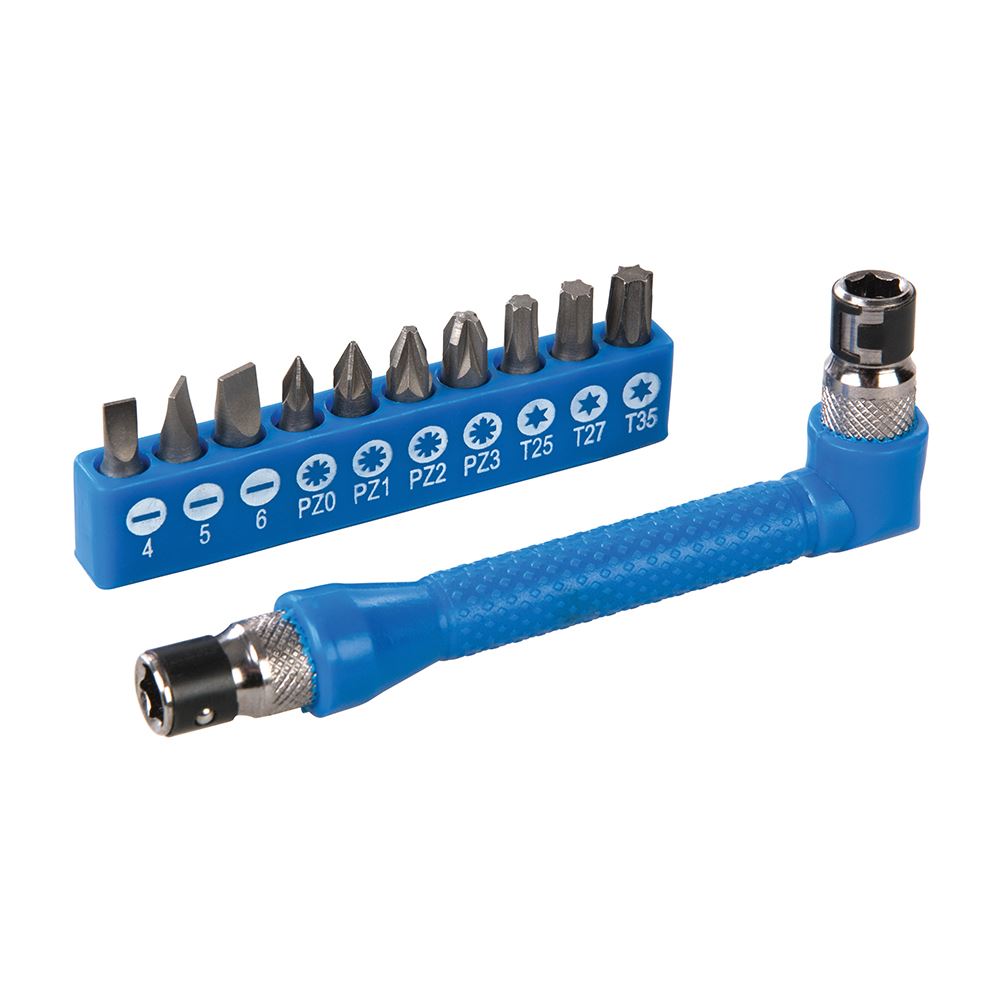 Silverline Angle Screwdriver Bit Holder Set, 12-Piece, Steel
