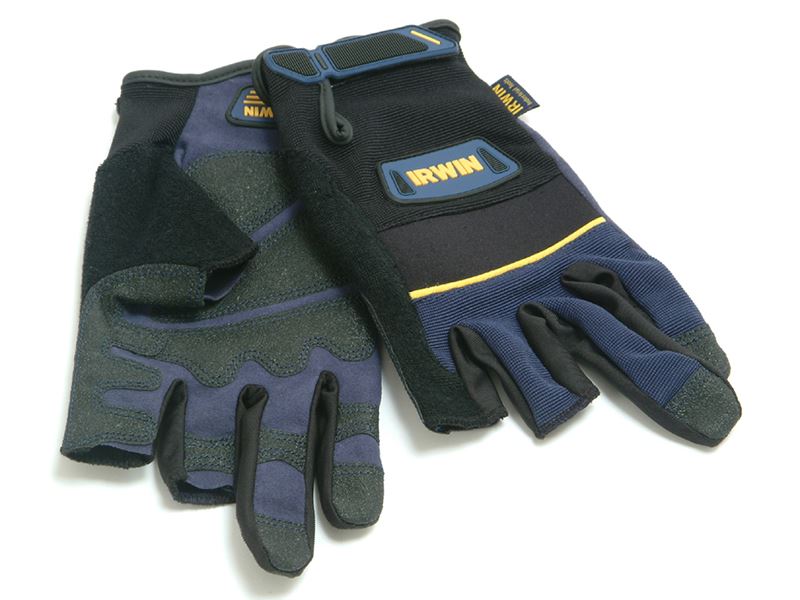 IRWIN® Guantes de Carpintero, Extra Grandes, con Protección en los Dedos