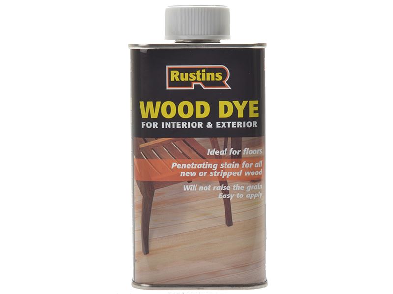 Rustins Wood Dye - Ebony (1 Litre) for Bare Wood