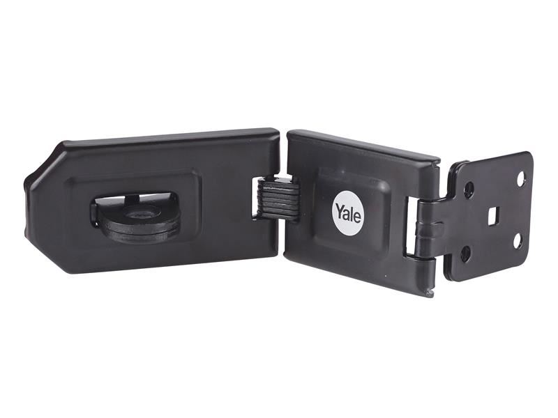 Yale Hardened Steel Hasp, 160mm, Black Coated