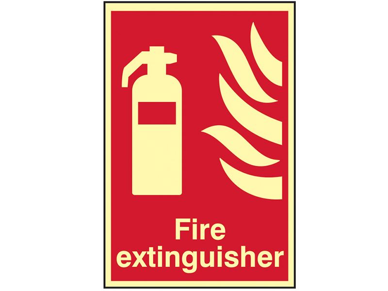 Scan Fire Extinguisher Photoluminescent Sign, 200 x 300mm