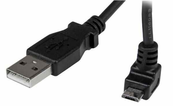 STARTECH Cavo USB A a Micro B Ad Angolo Superiore, 2m, Nero
