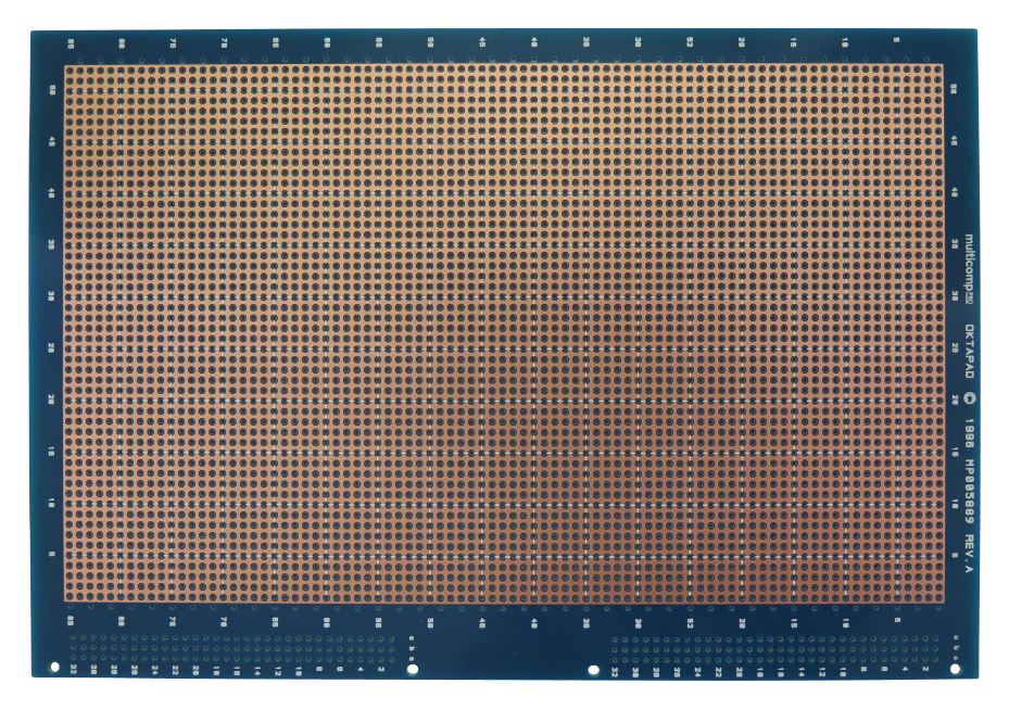 MULTICOMP PRO - Papan Prototaip Eurocard 6U Berganda 2 Muka, 223x160mm