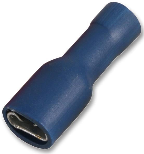 PRO POWER Terminali a Crimpare Femmina Push-On, 16A, 6,3mm, Blu, Confezione da 