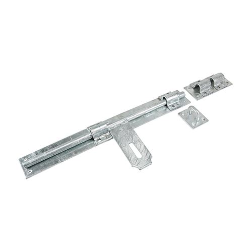 Verrou de porte à motif croisé robuste Timco, Galvanisé, 18 pouces
