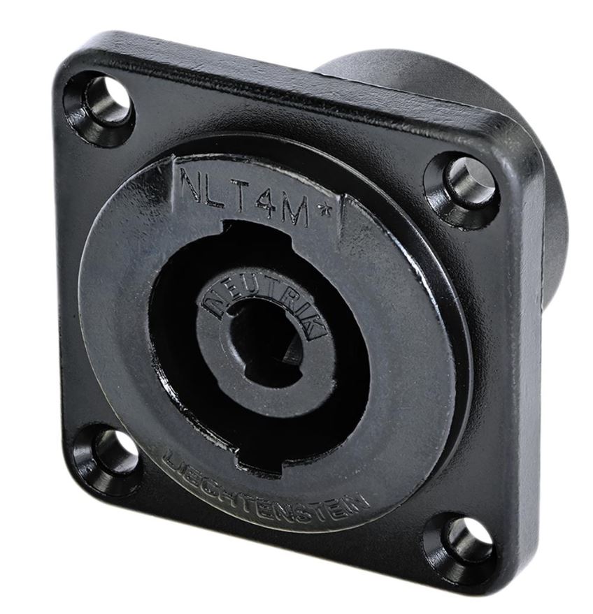 NEUTRIK 4-Pole Male Chassis SpeakON Connector