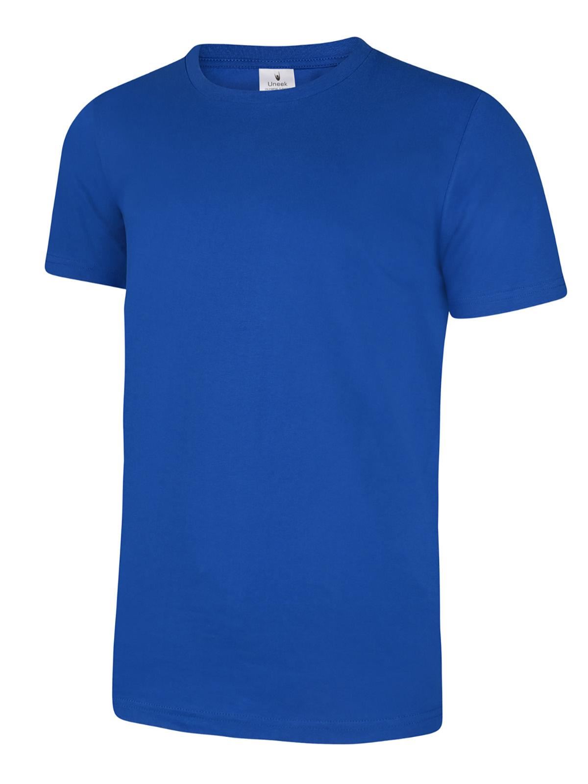 Uneek – Unisex Olympia T-Shirt – Reaktiv gefärbt – Royal – Größe S